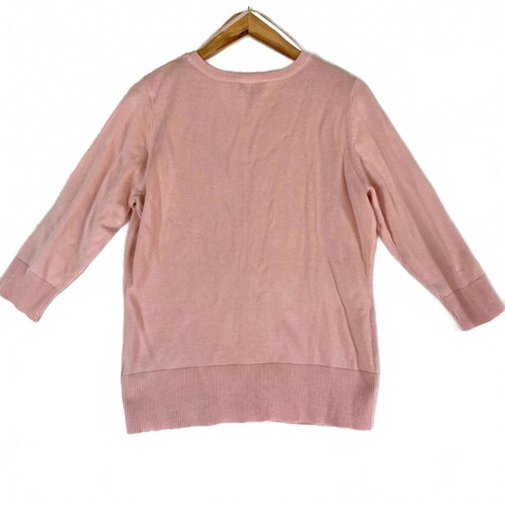 NWOT ALYX Pink Floral Detail 3/4 Sleeves Cardigan XL - Picture 2 of 4